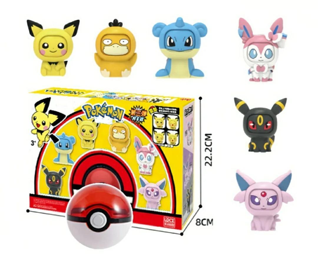 Face-changing Pokémon Figure - Set of 6 | Pre order