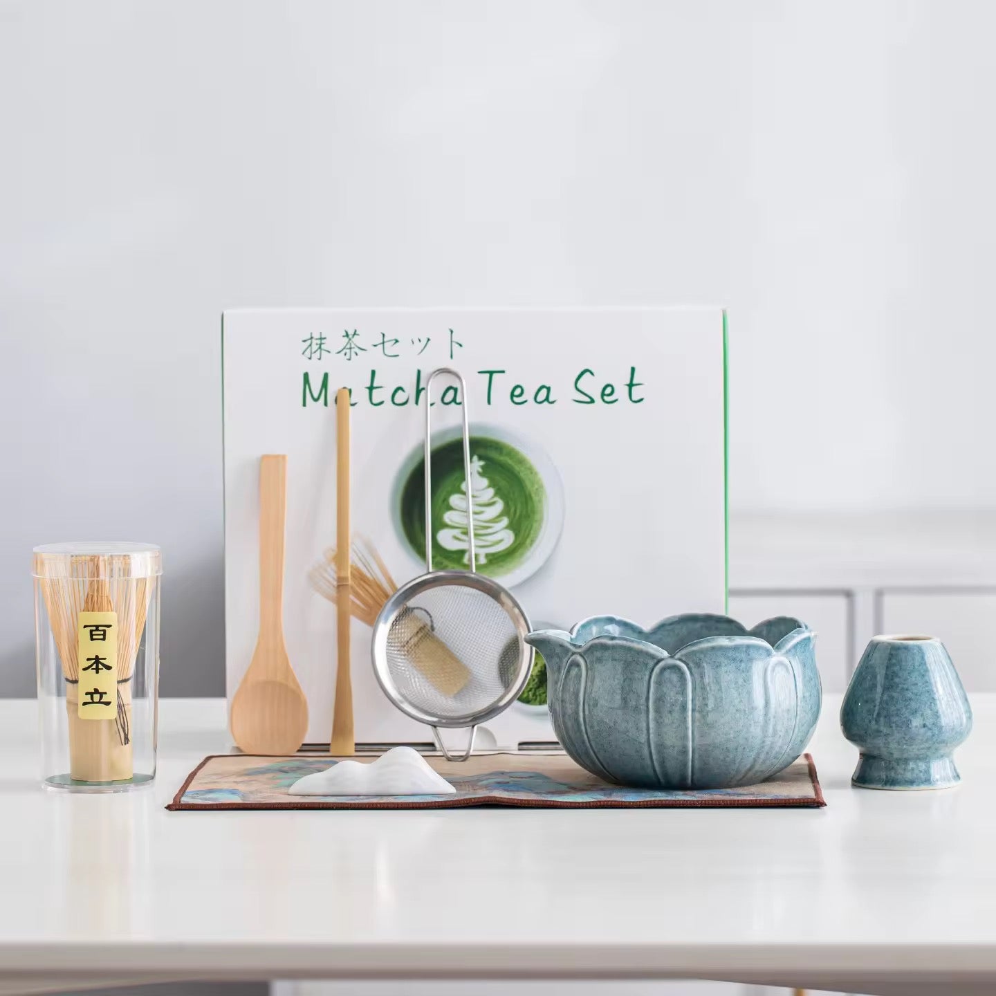 Ceramic Floral Matcha Tea Set | Pre Order