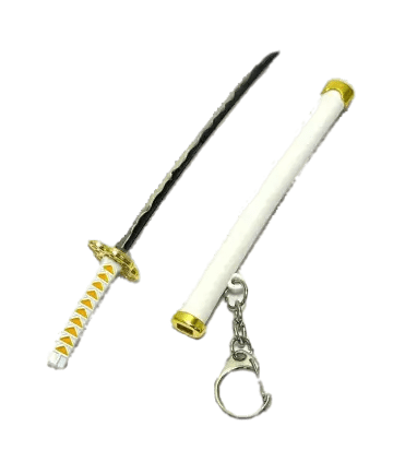 Mubco Demon Slayer Zenitsu Mini Katana Sword Keychain