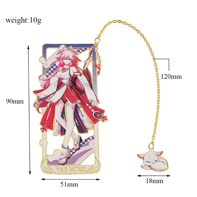 Genshin Metallic Bookmarks | Pre Order