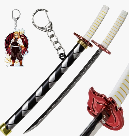 Larmuroki 6 inches Anime Katana Sword Keychain