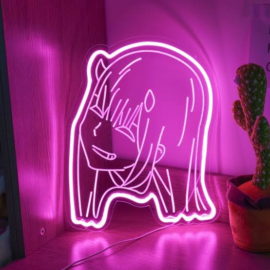 Zero Two Neon Lamp