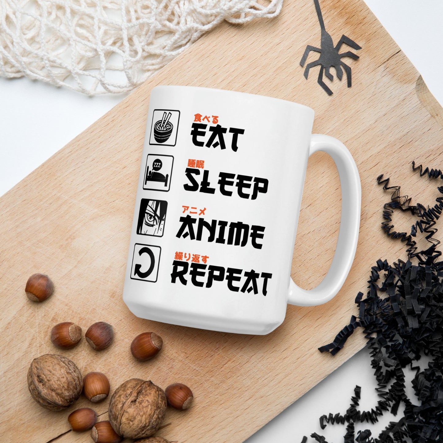 Eat Sleep Anime Repeat - Mug