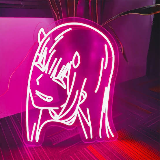 Zero Two Neon Lamp