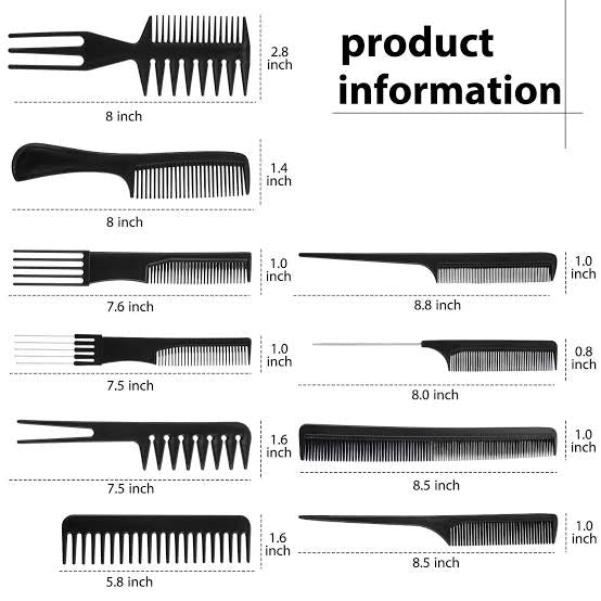 Wig Styling Comb Set