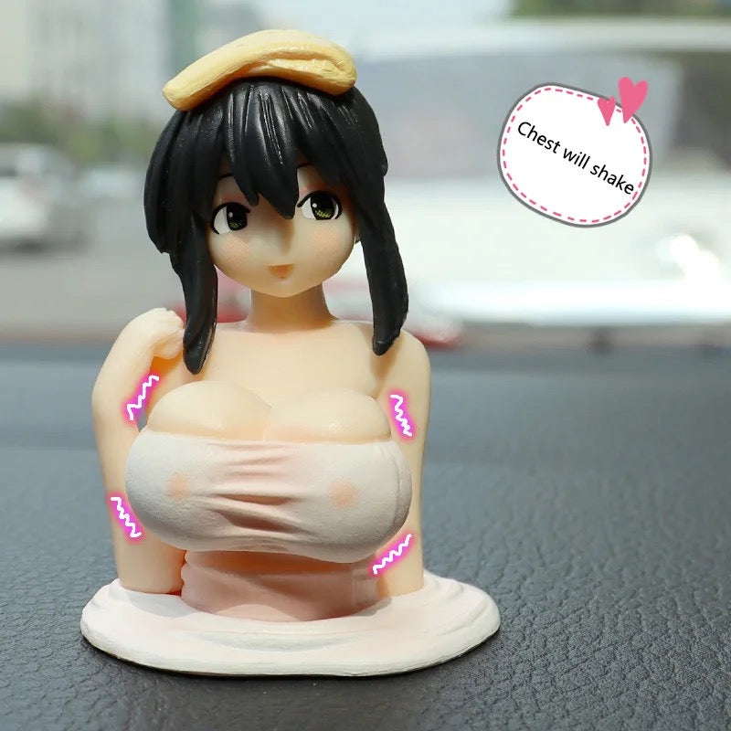 Boob Shaker Car Dashboard Decor