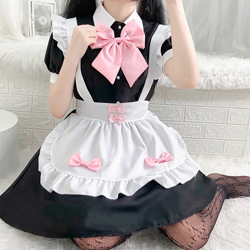Pink Bow Lolita Maid Dress | Pre Order