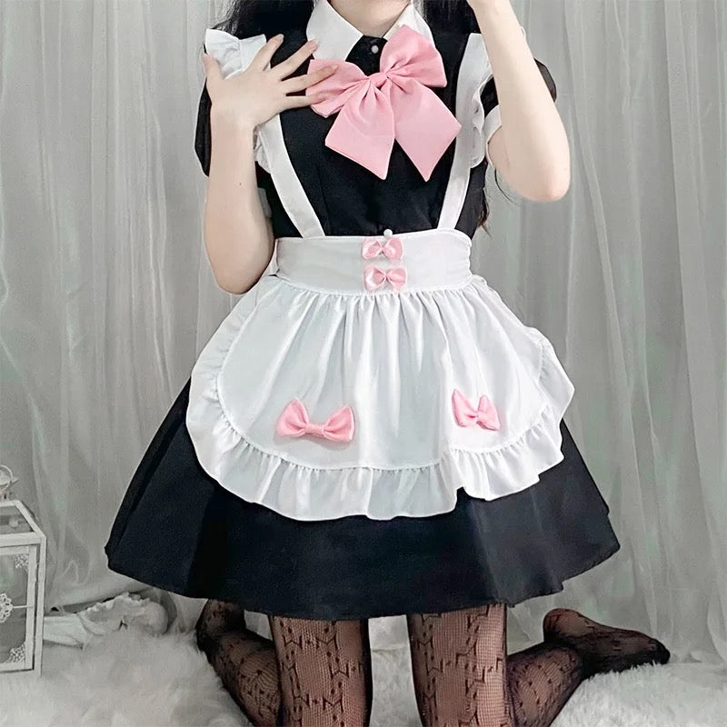 Pink Bow Lolita Maid Dress | Pre Order