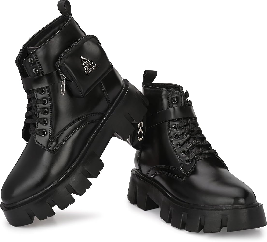 Side Pochet High Ankle boots | Pre Order