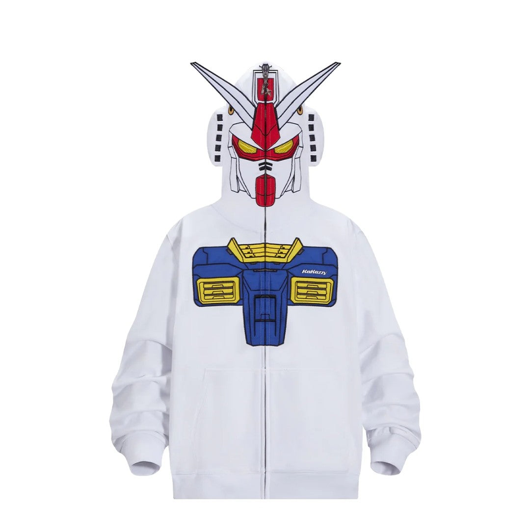 White full zipper hoodie | Pre order