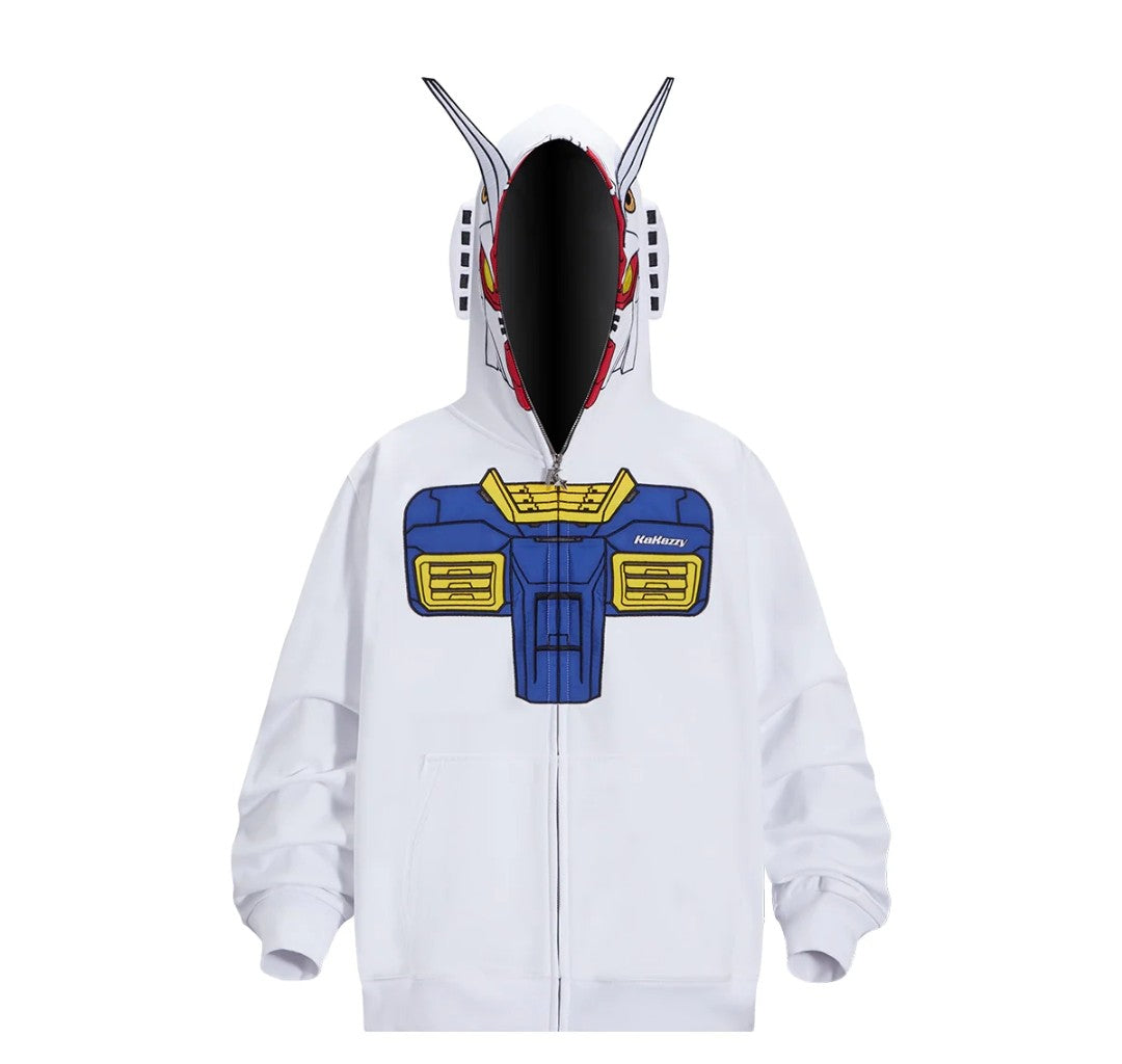 White full zipper hoodie | Pre order