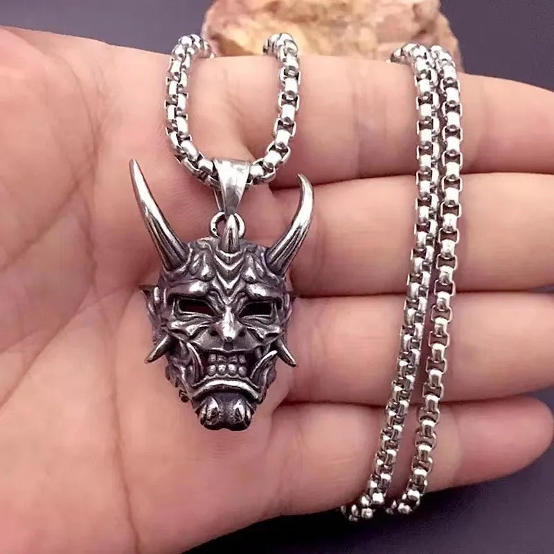 Oni Mask Necklace | Pre Order