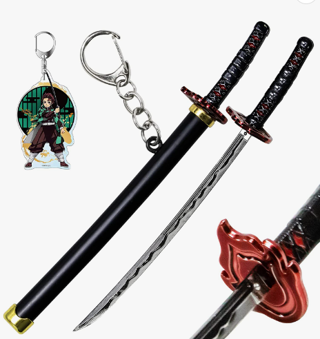 Tanjiro 6 inches Anime Katana Sword Keychain
