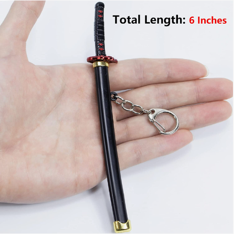 Tanjiro 6 inches Anime Katana Sword Keychain
