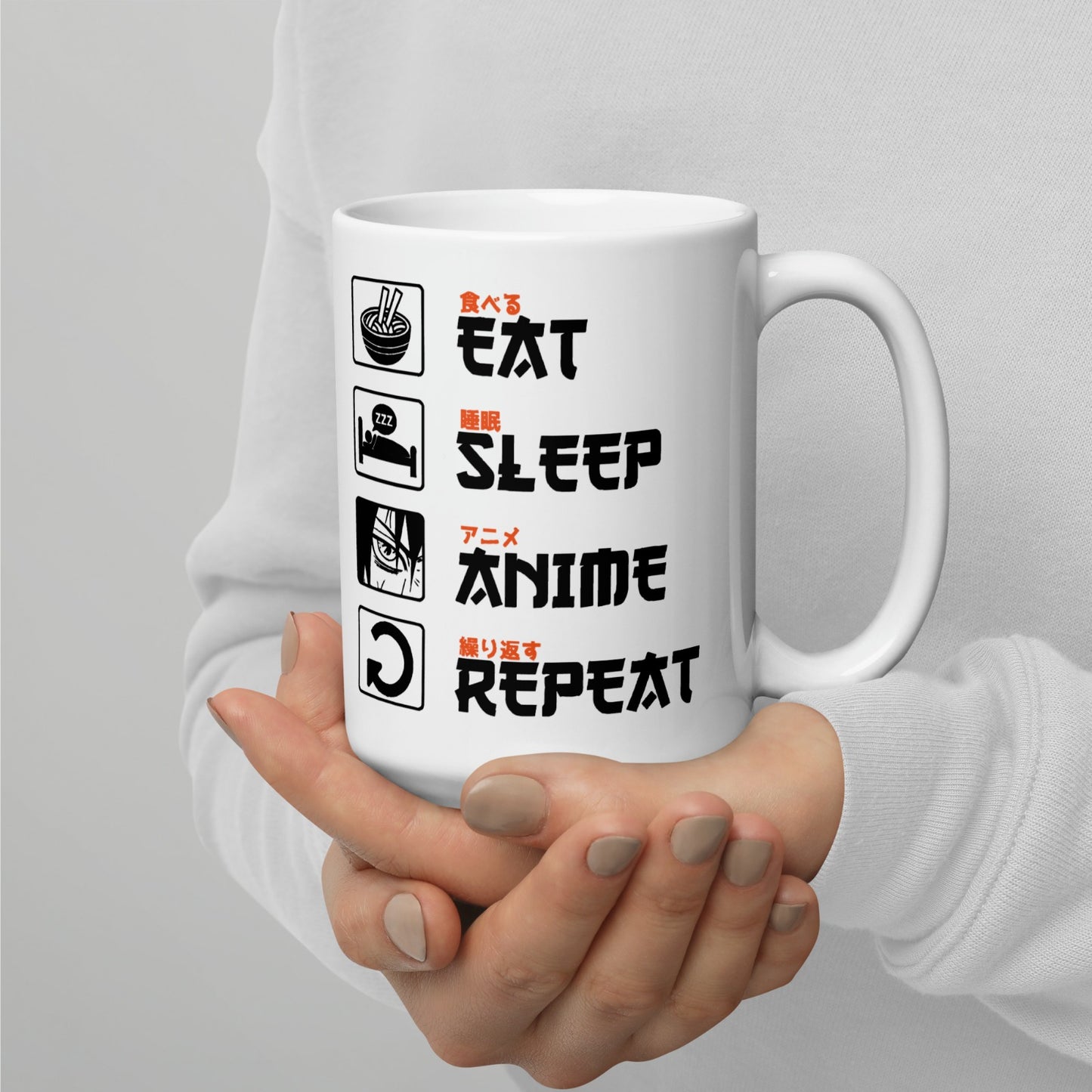 Eat Sleep Anime Repeat - Mug