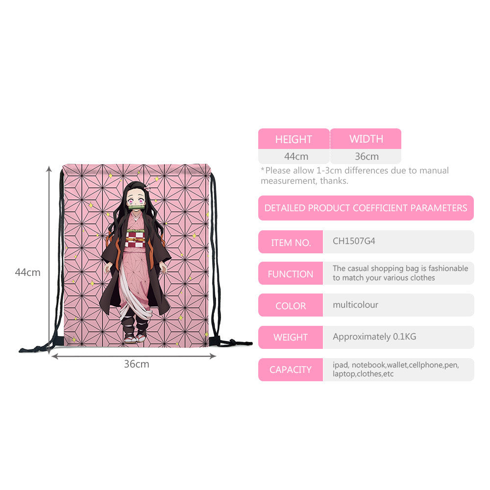 Nezuko Drawstring Bag