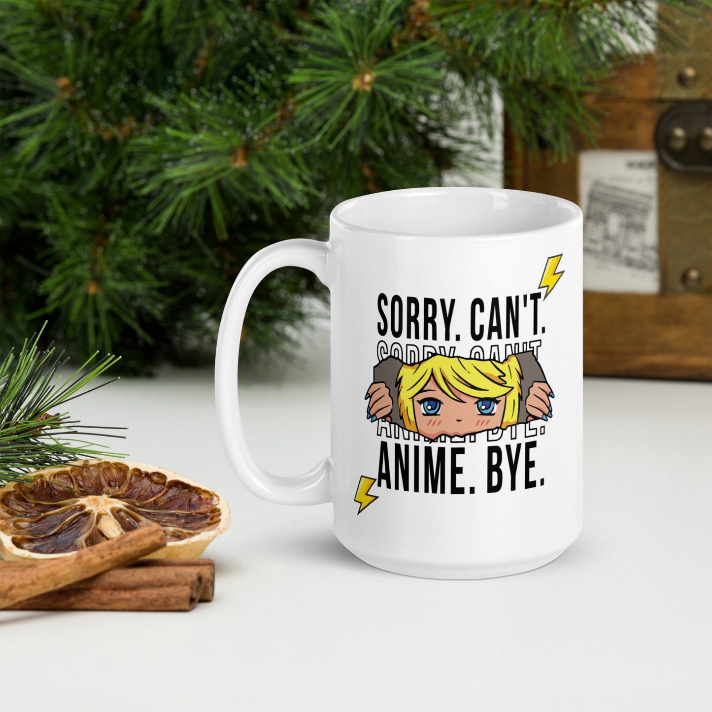 Sorry Can’t Anime Bye Mug