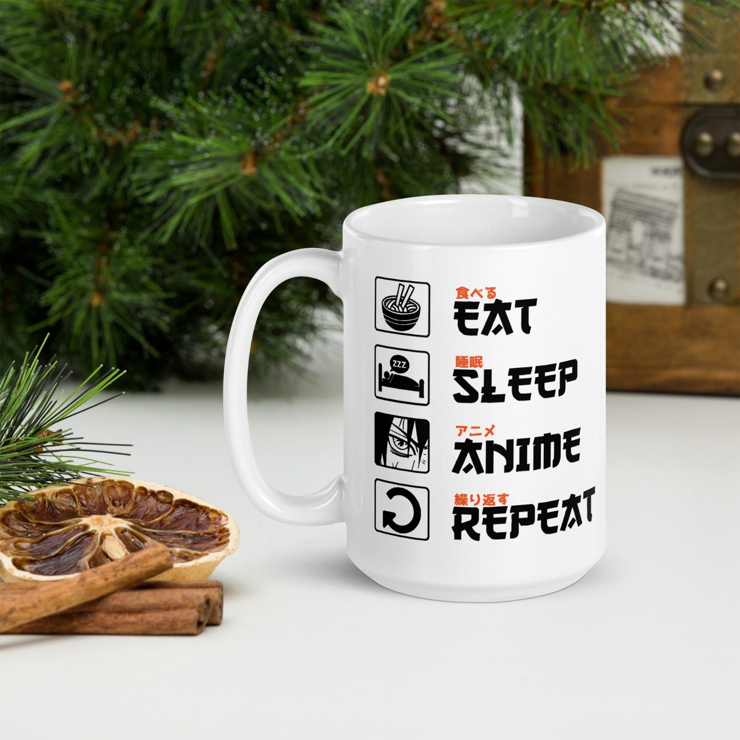 Eat Sleep Anime Repeat - Mug