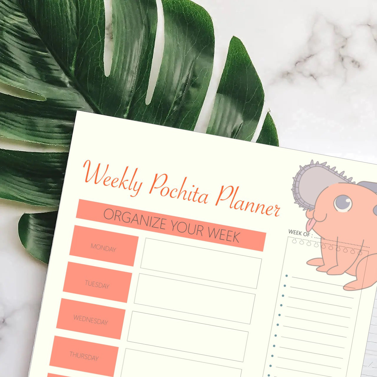 Weekly Pochita Planner