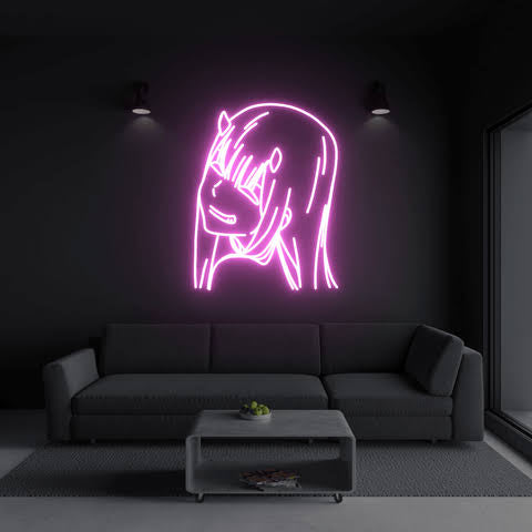 Zero Two Neon Lamp