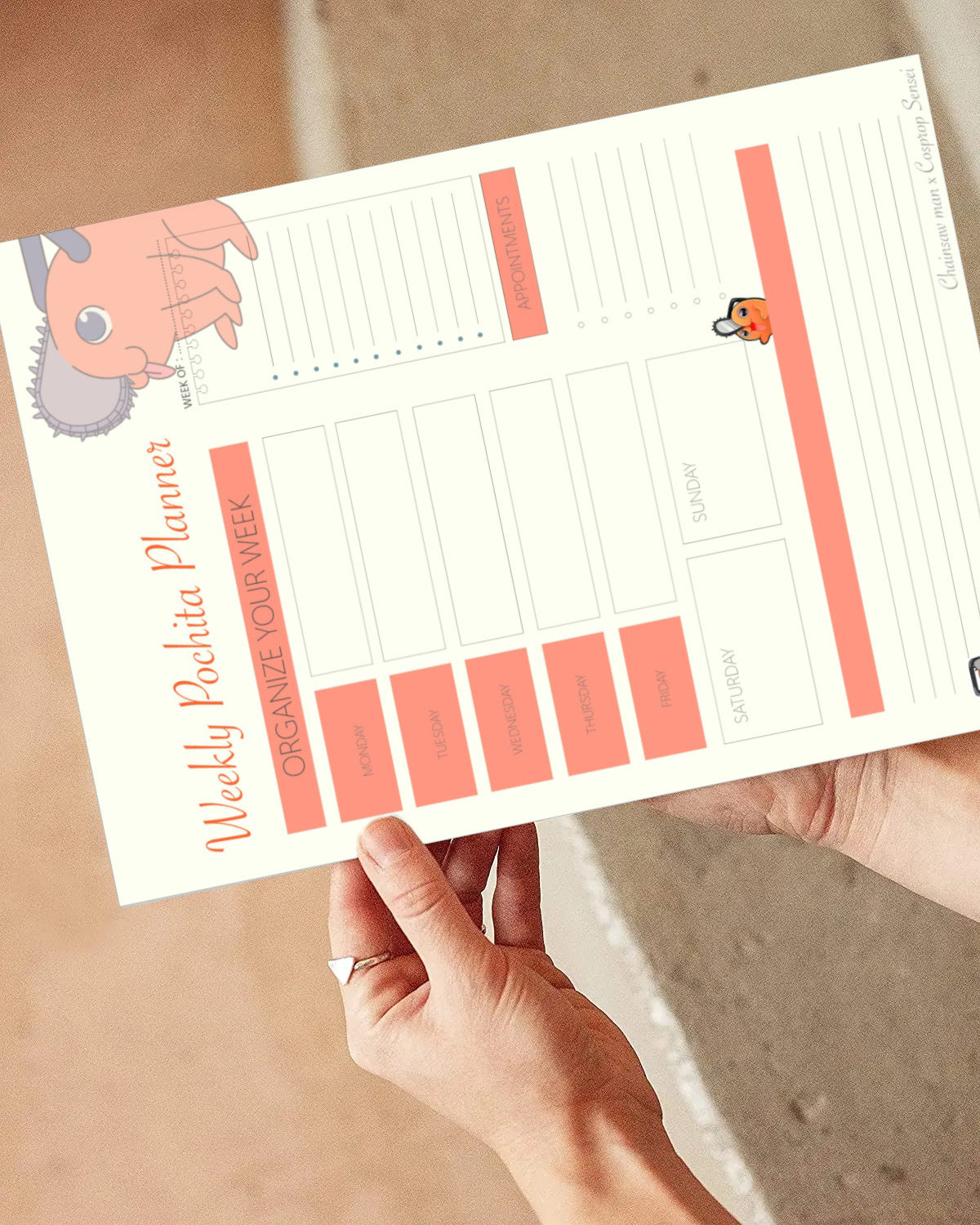Weekly Pochita Planner